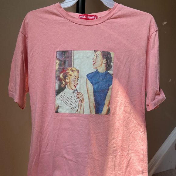 Pink Printed Top - Picture 1 of 2